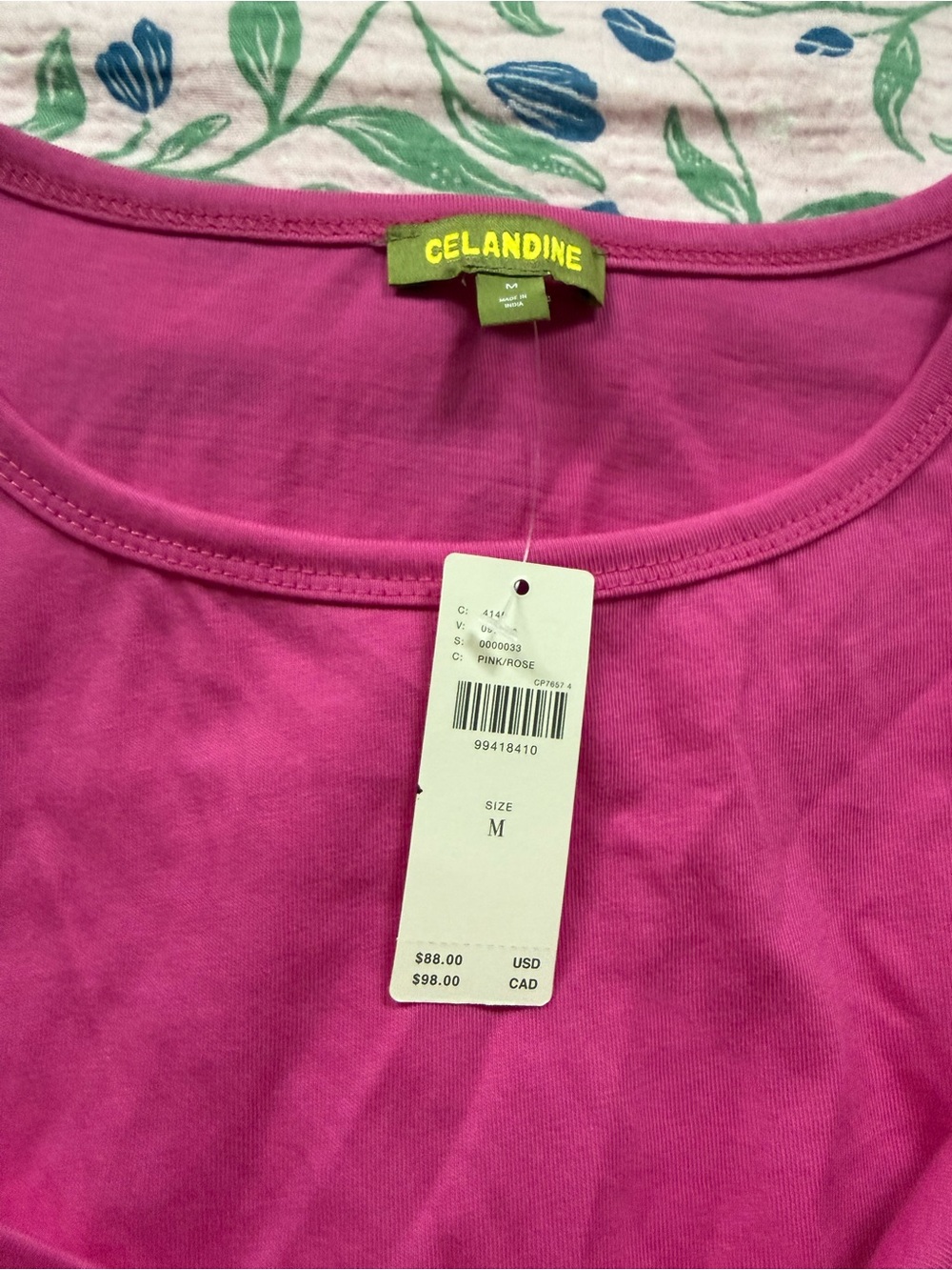 NWT, Celandine pink twist front dress from Anthropologie - Picture 6 of 9